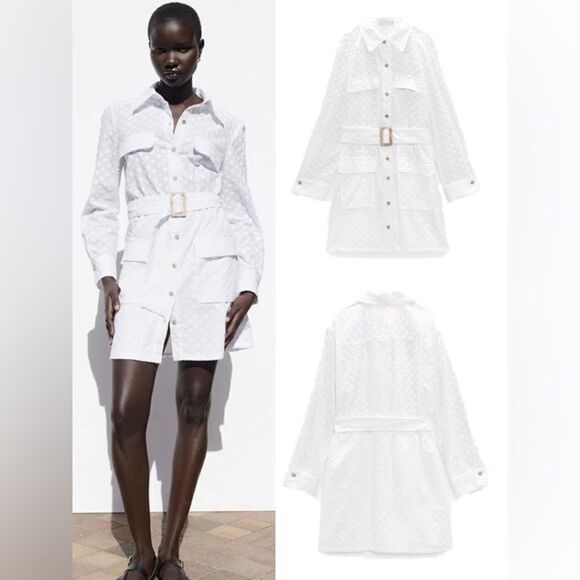 Zara Embroidered Dress New - Picture 1 of 3
